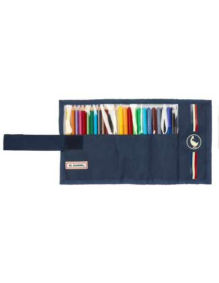 Pochette crayons El Ganso Eclipse Blue marine 7 x 20 x 7 cm 27 Pièces