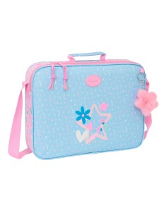 Cartable d'école BlackFit8 Smile Rose Bleu clair 38 x 28 x 6 cm
