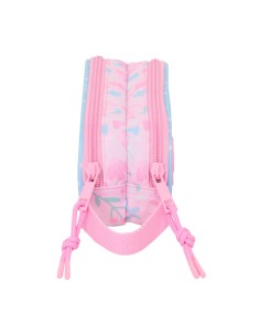 Trousse Fourre-Tout Double BlackFit8 Smile Rose Bleu clair 21 x 8 x 6 cm 2