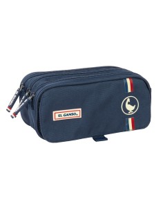 Trousse Fourre-Tout Triple El Ganso Eclipse Blue marine 21,5 x 10 x 8 cm