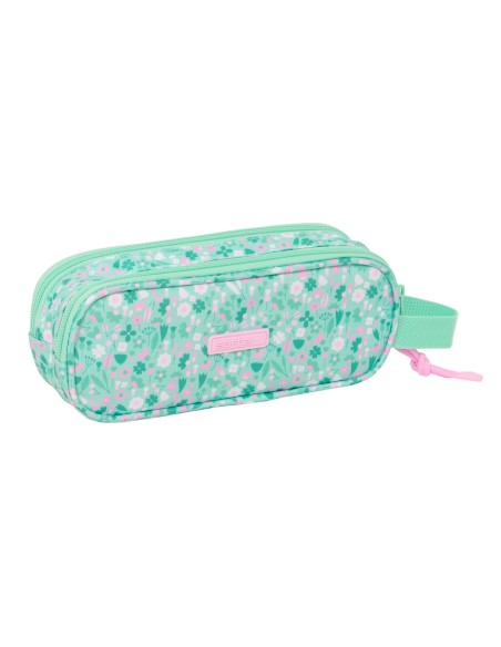 Trousse Fourre-Tout Double Safta Cuore Menthe 21 x 8 x 6 cm