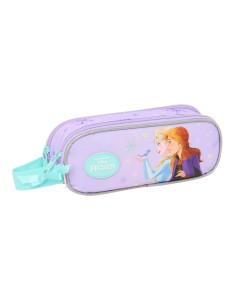 Trousse Fourre-Tout Double Frozen Spirit Lila 21 x 8 x 6 cm