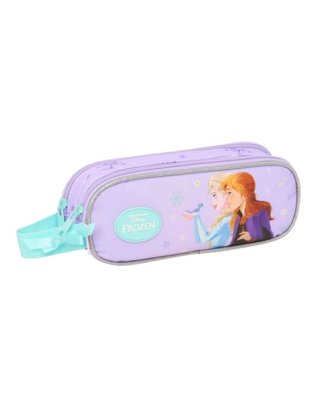 Trousse Fourre-Tout Double Frozen Spirit Lila 21 x 8 x 6 cm