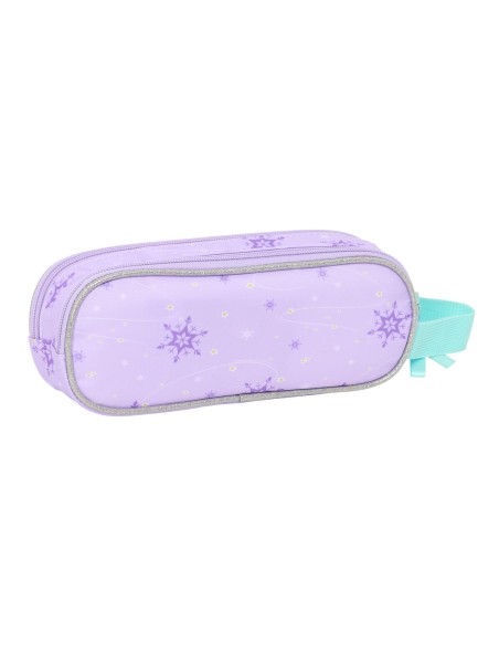 Trousse Fourre-Tout Double Frozen Spirit Lila 21 x 8 x 6 cm