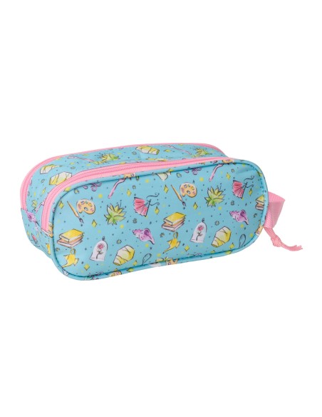 Trousse Fourre-Tout Double Frozen Rose Bleu ciel 21 x 8 x 6 cm 3D