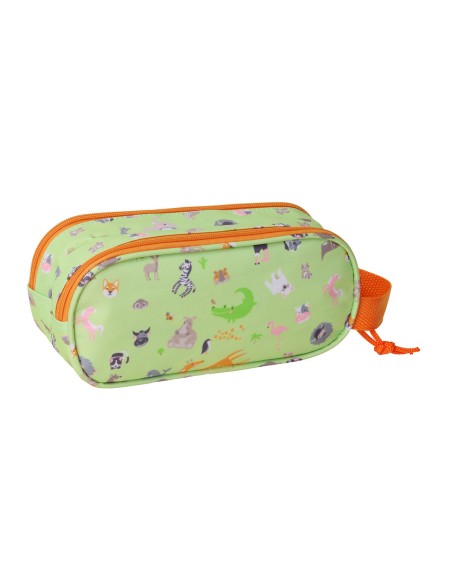 Trousse Fourre-Tout Double Safta Citron 21 x 8 x 6 cm 3D