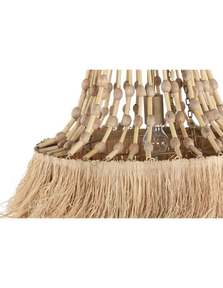 Suspension Home ESPRIT Naturel Jute Métal 50 W 50,5 x 50,5 x 148 cm