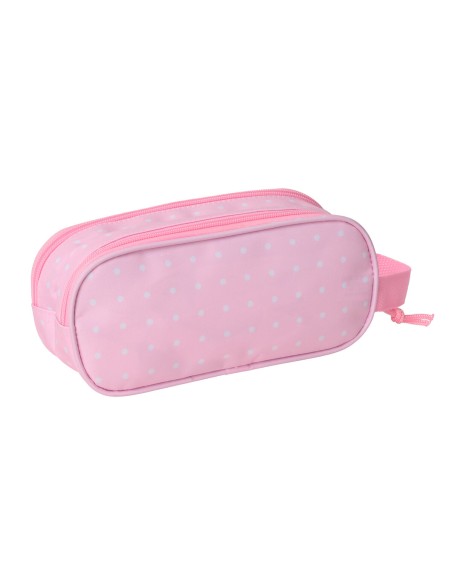Trousse Fourre-Tout Double Minnie Mouse Rose 21 x 8 x 6 cm 3D