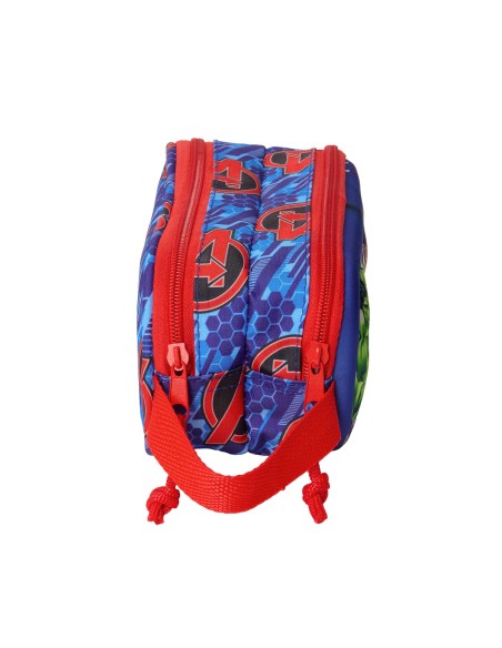 Trousse Fourre-Tout Double The Avengers Rouge Bleu foncé 21 x 8 x 6 cm 3D