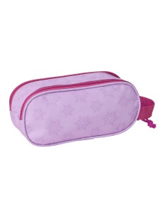 Trousse Fourre-Tout Double Frozen Rose Bleu ciel 21 x 8 x 6 cm 3D 2