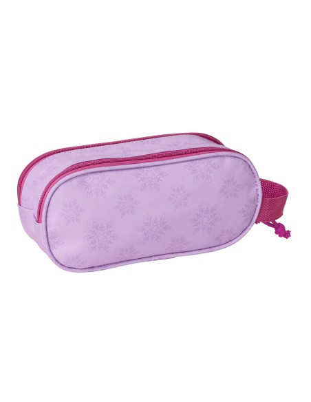 Trousse Fourre-Tout Double Frozen Rose Bleu ciel 21 x 8 x 6 cm 3D