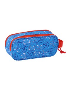 Trousse Fourre-Tout Double Spider-Man Rouge Blue marine 21 x 8 x 6 cm 3D 2