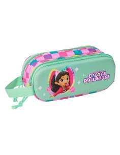 Trousse Fourre-Tout Double Gabby's Dollhouse Multicouleur 21 x 8 x 6 cm 3D