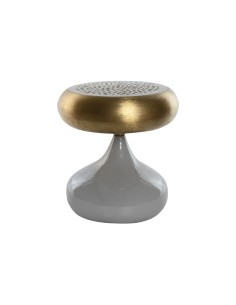 Lampe de bureau Home ESPRIT Gris Doré Métal 4 W 220 V 36 x 36 x 37,5 cm