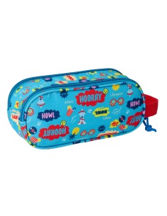 Trousse Fourre-Tout Double The Paw Patrol Bleu 21 x 8 x 6 cm 3D 2