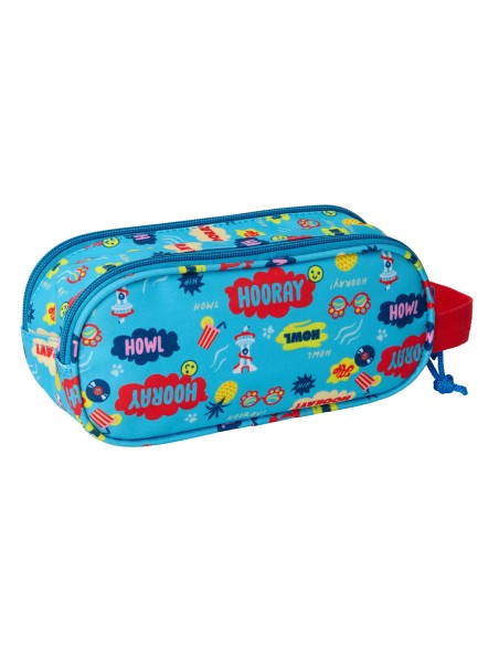 Trousse Fourre-Tout Double The Paw Patrol Bleu 21 x 8 x 6 cm 3D