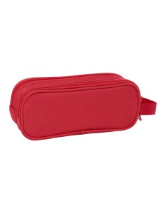 Trousse Fourre-Tout Double Sevilla Fútbol Club Rouge 21 x 8 x 6 cm 2