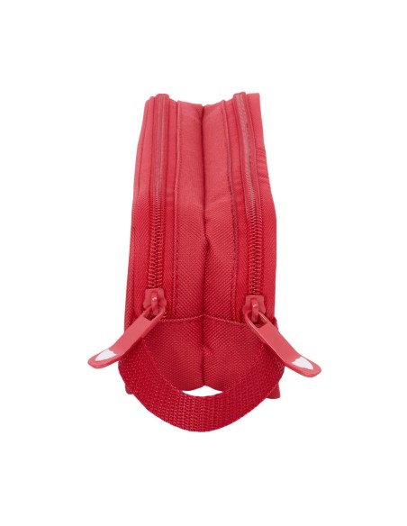 Trousse Fourre-Tout Double Sevilla Fútbol Club Rouge 21 x 8 x 6 cm