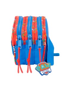 Trousse Fourre-Tout Triple The Paw Patrol Cool Bleu Rouge 21,5 x 10 x 8 cm 2