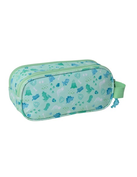 Trousse Fourre-Tout Double Safta Menthe 21 x 8 x 6 cm 3D