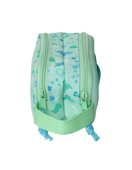 Trousse Fourre-Tout Double Safta Menthe 21 x 8 x 6 cm 3D
