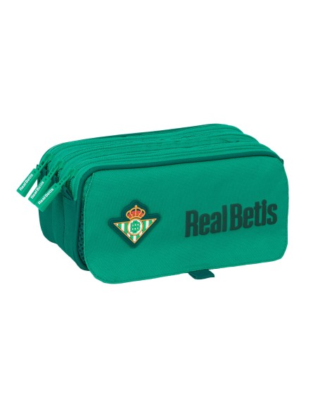 Trousse Fourre-Tout Triple Real Betis Balompié Vert 21,5 x 10 x 8 cm