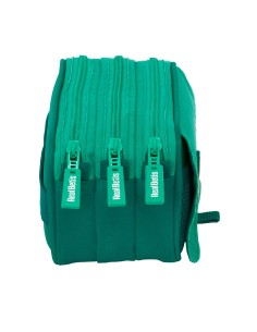 Trousse Fourre-Tout Triple Real Betis Balompié Vert 21,5 x 10 x 8 cm 2