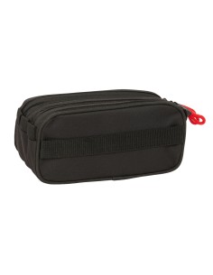 Trousse Fourre-Tout Triple Munich Vulcan Noir 21,5 x 10 x 8 cm 2