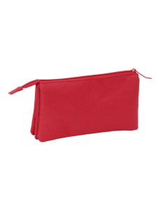 Trousse Fourre-Tout Triple Sevilla Fútbol Club Rouge 22 x 12 x 3 cm 2