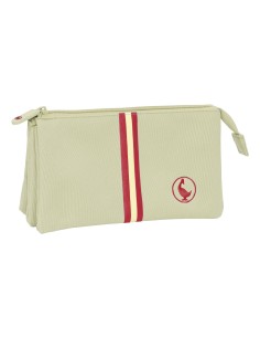 Trousse Fourre-Tout Triple El Ganso Beige Beige 22 x 12 x 3 cm