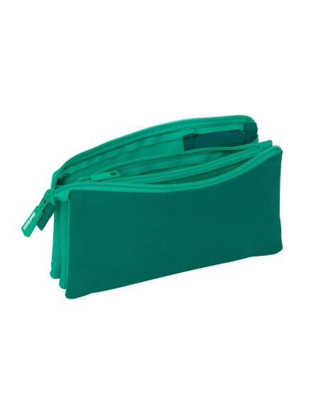 Trousse Fourre-Tout Triple Real Betis Balompié Vert 22 x 12 x 3 cm