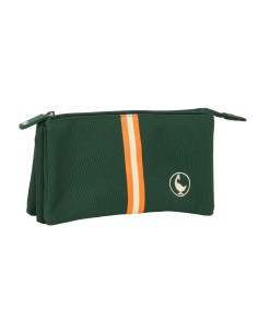 Trousse Fourre-Tout Triple El Ganso Green Vert 22 x 12 x 3 cm