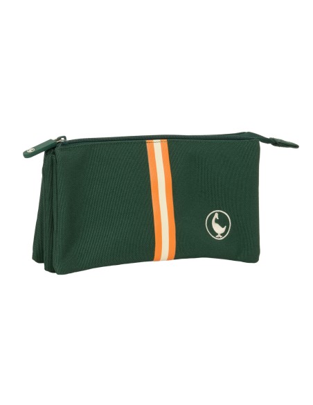 Trousse Fourre-Tout Triple El Ganso Green Vert 22 x 12 x 3 cm