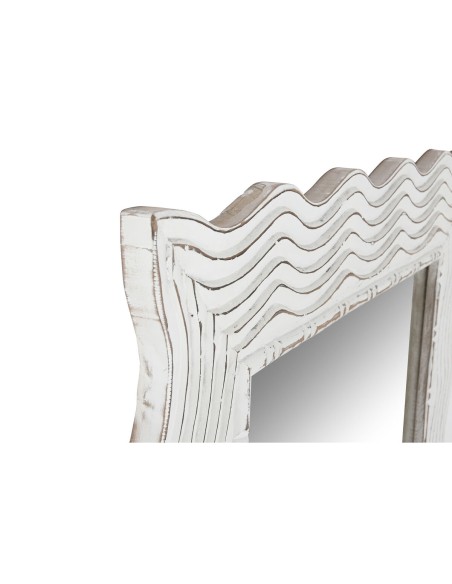 Miroir mural Home ESPRIT Blanc Décapé Scandi 89 x 2,5 x 178 cm