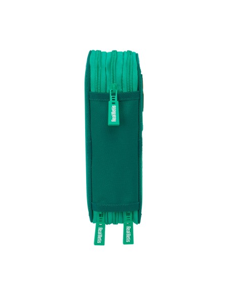 Pochette à crayons triple Real Betis Balompié Aigue marine 12,5 x 19,5 x 5,5 cm 37 Pièces