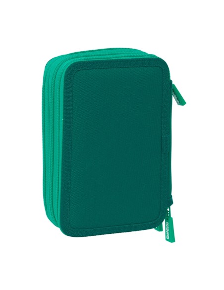 Pochette à crayons triple Real Betis Balompié Aigue marine 12,5 x 19,5 x 5,5 cm 37 Pièces