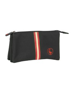 Trousse Fourre-Tout Triple El Ganso Black Noir 22 x 12 x 3 cm