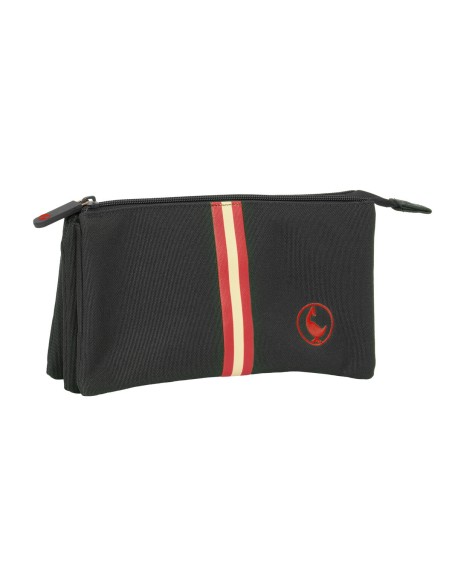 Trousse Fourre-Tout Triple El Ganso Black Noir 22 x 12 x 3 cm