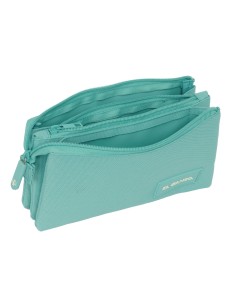 Trousse Fourre-Tout Triple El Ganso Aquarelle Bleu 22 x 12 x 3 cm 2