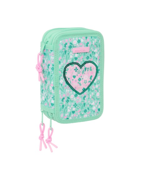 Fourre-tout Safta Cuore Menthe 12,5 x 19,5 x 5,5 cm 37 Pièces