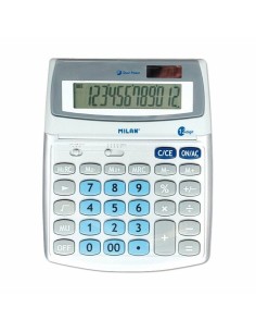 Calculatrice Milan 152512BL Blanc Métal
