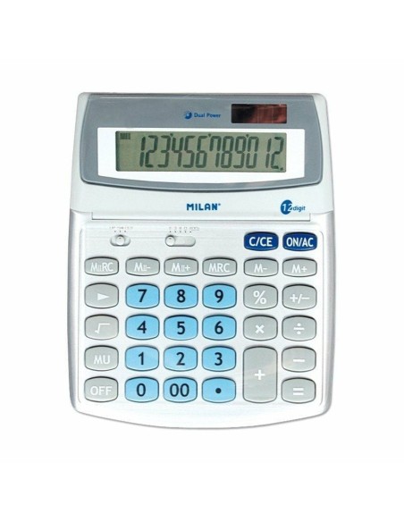Calculatrice Milan 152512BL Blanc Métal