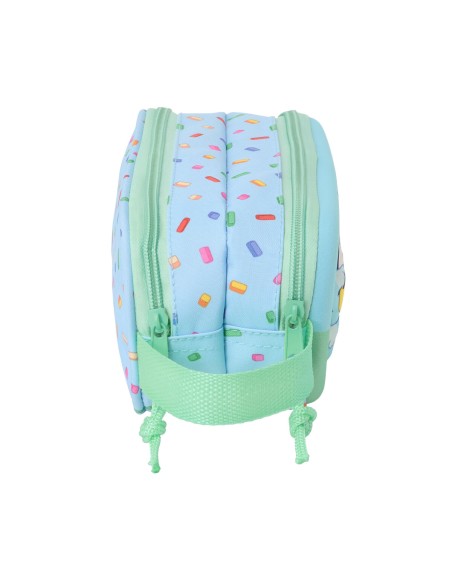 Trousse Fourre-Tout Double Bluey Bleu 21 x 8 x 6 cm