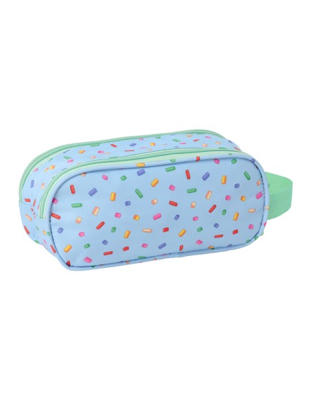 Trousse Fourre-Tout Double Bluey Bleu 21 x 8 x 6 cm