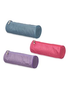 Trousse d'écolier cylindrique 22 x 8 x 8 cm (6 Unités) 2