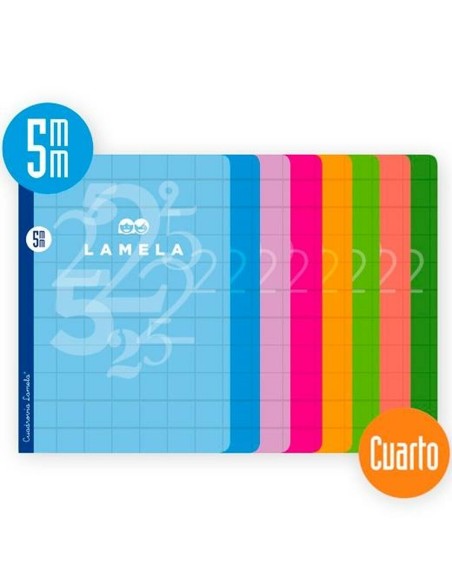 Carnet Lamela Multicouleur quarto (10 Unités)