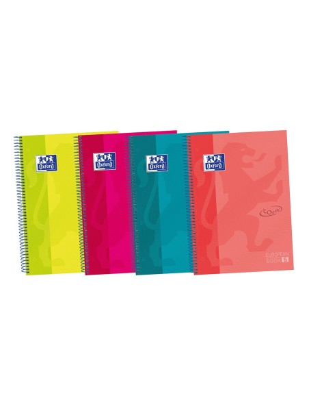 Cahier Oxford European Book Multicouleur A4 5 Pièces 120 Volets