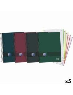 Cahier Oxford Europeanbook 5 & You Multicouleur A5 120 Volets (5 Unités)