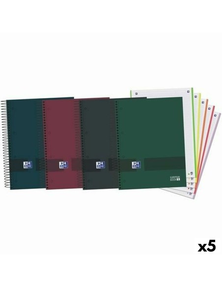 Cahier Oxford Europeanbook 5 & You Multicouleur A5 120 Volets (5 Unités)