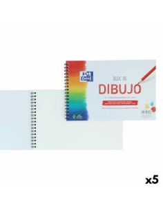 Bloc à dessin Oxford Blanc A5+ 20 Volets (5 Unités)